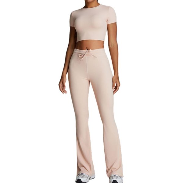 Seamless Fitness 2pcs Sports Set Women Gym Tracksuit Women Running Workout Set Female Sportswear Yoga Suit