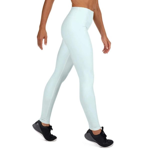 Blue Elastic Yoga Leggings