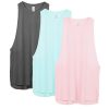 Women's Racerback High Neck Workout Athletic Yoga Muscle Tank Tops