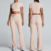 Seamless Fitness 2pcs Sports Set Women Gym Tracksuit Women Running Workout Set Female Sportswear Yoga Suit