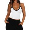 Womens Tank Tops Summer V Neck Workout Racerback Yoga Gym Tank Tops