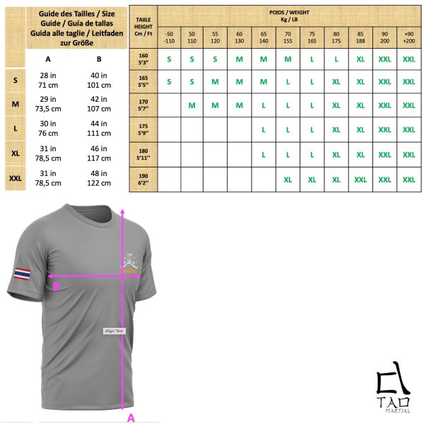 Muay Thai T-Shirt Quick Dry Lightweight Breathable Sport Tshirt, ST222