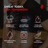 Men's Sauna Suit Shirt Athletic Tee, Short Sleeve Compression T-Shirt, Performance Baselayer Workout Shirt