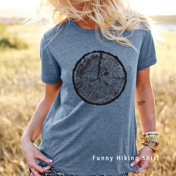 Funny Graphic Women Skinny Pine Tree Shirt Summer Hiking Camping Athletic Tees Nature Casual Comfy Clothes