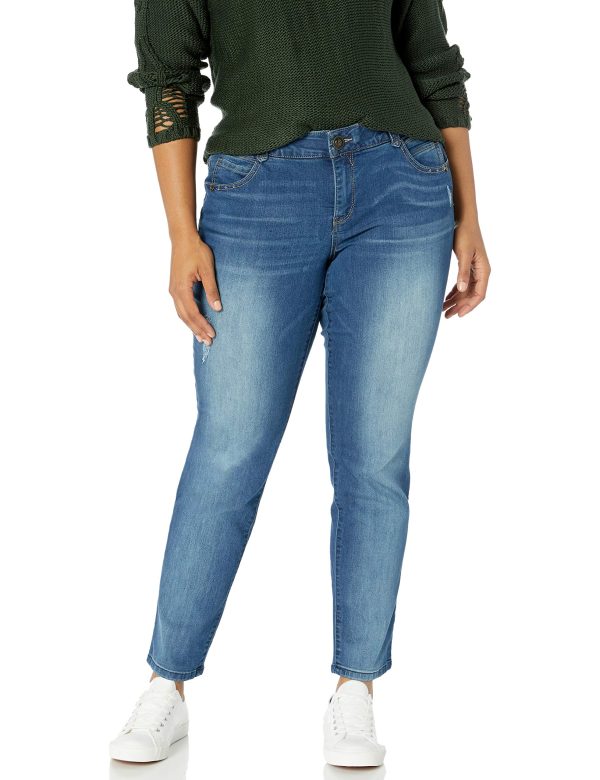 Women's Plus Size Ab Solution Straight Leg Jean
